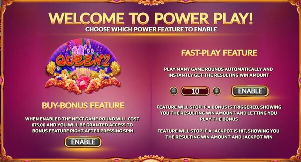 Power Play เกม Queen 2