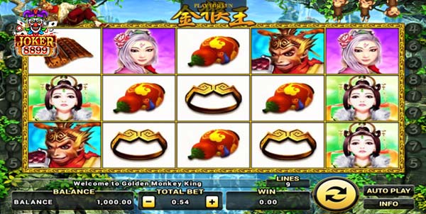 รูปแบบเกมสล็อต Golden Monkey King โกลเด้น มังกี้ คิง