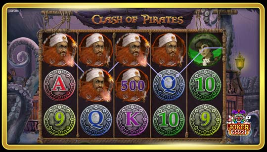 คุณสมบัติพิเศษของเกมสล็อต Clash Of Pirates 