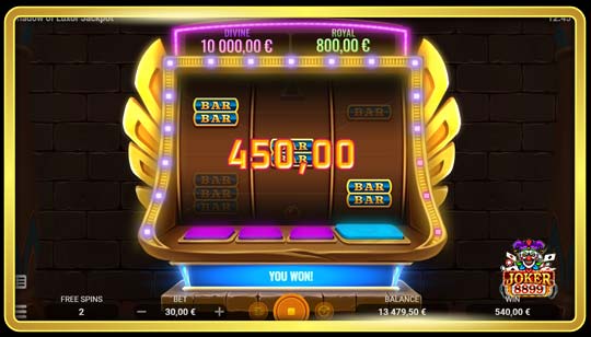 ลักษณะการชนะรางวัลของเกมสล็อต Shadow of Luxor Jackpot