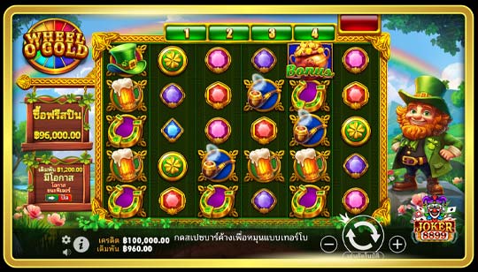 กติกาการเล่นของเกมสล็อต Wheel O'Gold