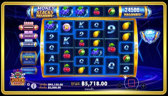 รูปแบบการเล่นเกมสล็อต Money Stacks Megaways