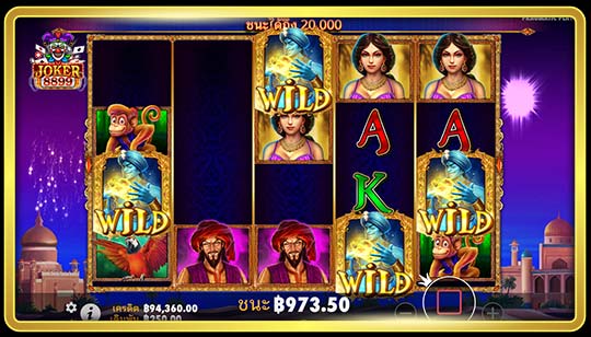 รูปแบบการเล่นเกมสล็อต 3 Genie Wishes