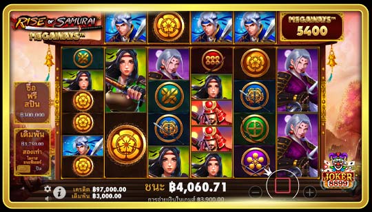 รูปแบบการเล่นเกมสล็อต Rise of Samurai Megaways