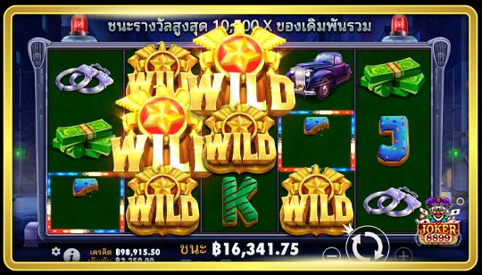 รูปแบบของเกมสล็อต Cash Patrol