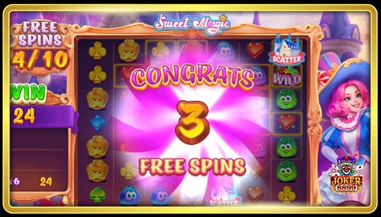 ฟีเจอร์พิเศษของเกมสล็อตเวทมนตร์อันแสนหวาน