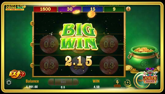 ฟีเจอร์พิเศษของเกมสล็อตเหรียญโคลเวอร์ 3x3
