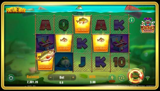 รูปแบบการจ่ายของเกมสล็อต Fortune Hook