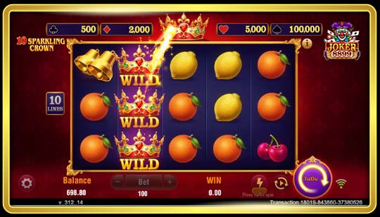 รูปแบบของเกมสล็อต 10 Sparkling Crown