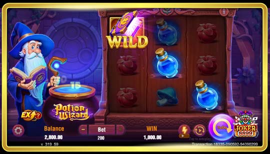กติกาการเล่นเกมสล็อต Potion Wizard