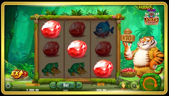 รูปแบบการชนะรางวัลของเกมสล็อต Lucky Tiger