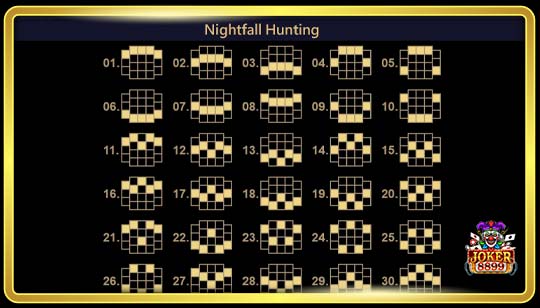 รูปแบบการชนะรางวัลของเกมสล็อต Nightfall Hunting