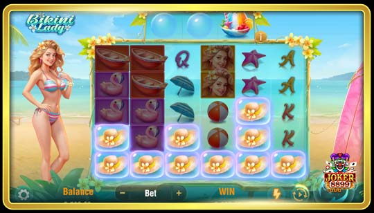รูปแบบของเกมสล็อต Bikini Lady