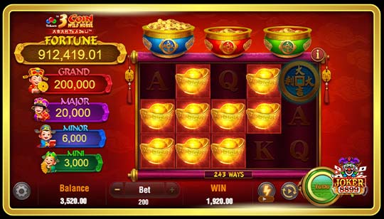 กติกาการเล่นเกมสล็อต 3 Coin Wild Horse