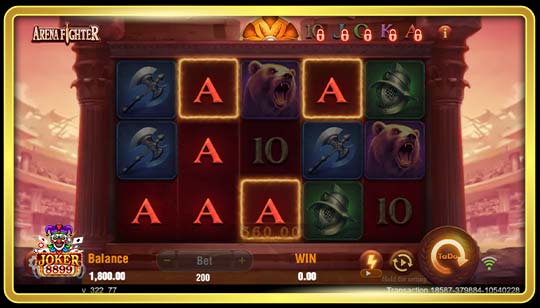 กติกาการเล่นเกมสล็อต Arena Fighter