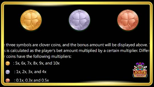สัญลักษณ์การจ่ายของเกมสล็อต Clover Coins 4x4
