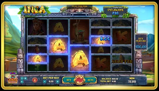 กฎการจ่ายของเกมสล็อต Inca