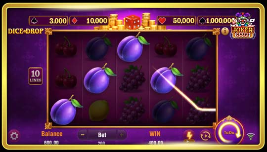 กฎการเล่นเกมสล็อต Dice And Drop