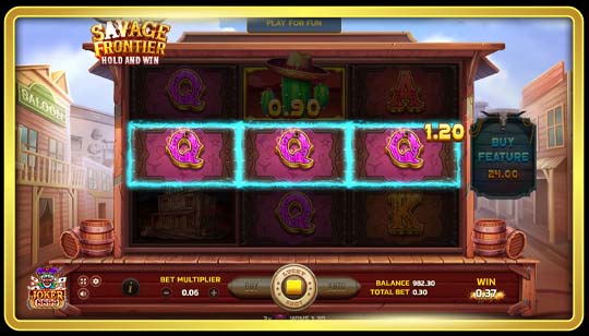 กฎการเล่นเกมสล็อต Savage Frontier Hold And Win
