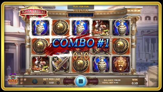 กติกาการเล่นเกมสล็อต Roma Deluxe