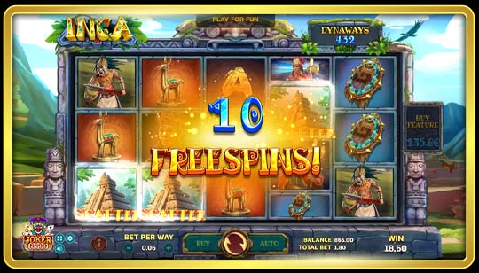 ฟีเจอร์พิเศษของเกมสล็อตอินคา