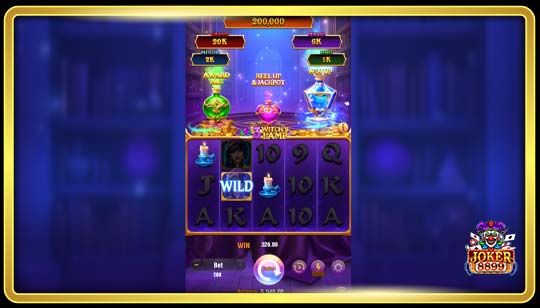 รูปแบบการเล่นเกมสล็อต 3 Witch’s Lamp