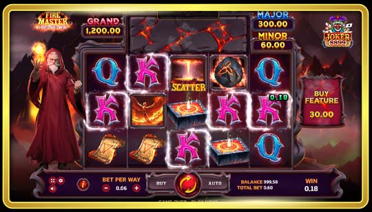 กฎการเล่นเกมสล็อต Fire Master Hold And Win