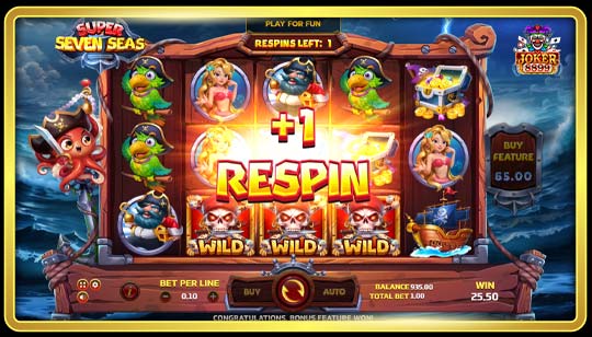 คุณสมบัติพิเศษของเกมสล็อตซุปเปอร์เซเว่นซีส์