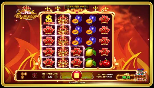 ฟีเจอร์พิเศษของเกมสล็อตมงกุฎซุปเปอร์ฟอร์จูน