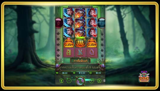 รูปแบบการเล่นเกมสล็อต Grimms' Bounty Hansel & Gretel