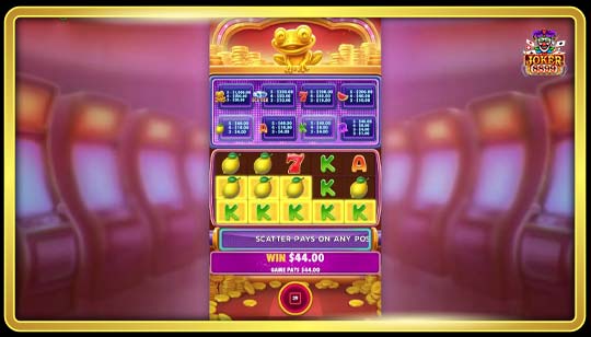 รูปแบบของเกมสล็อต Wealthy Frog